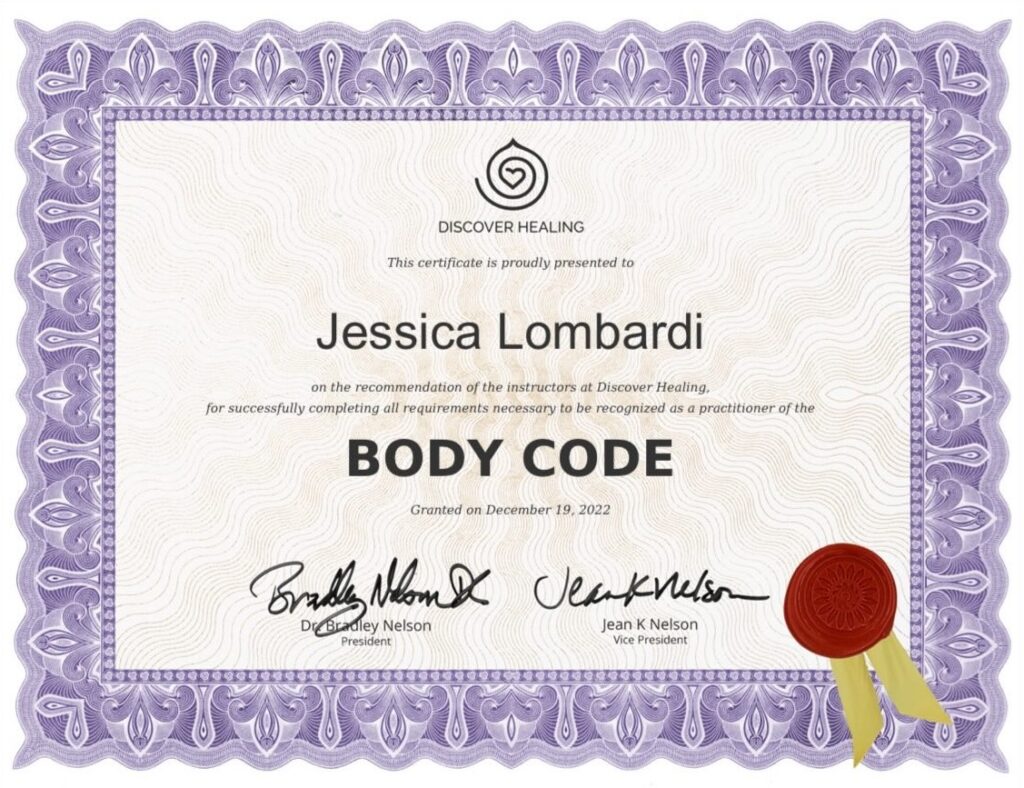 Body Code Practitioner Certificate